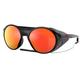 Oakey Clifden Polished Black/Prizm Ruby Polarized Sunglasses POLBLK/PRZMRUBYPOL