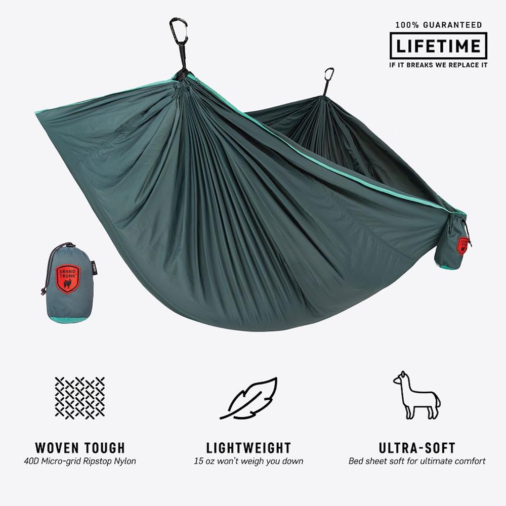 Grand Trunk TRUNKTECH™ Hammock Single, Solid - Multiple Colors TEAL/TURQUOISE