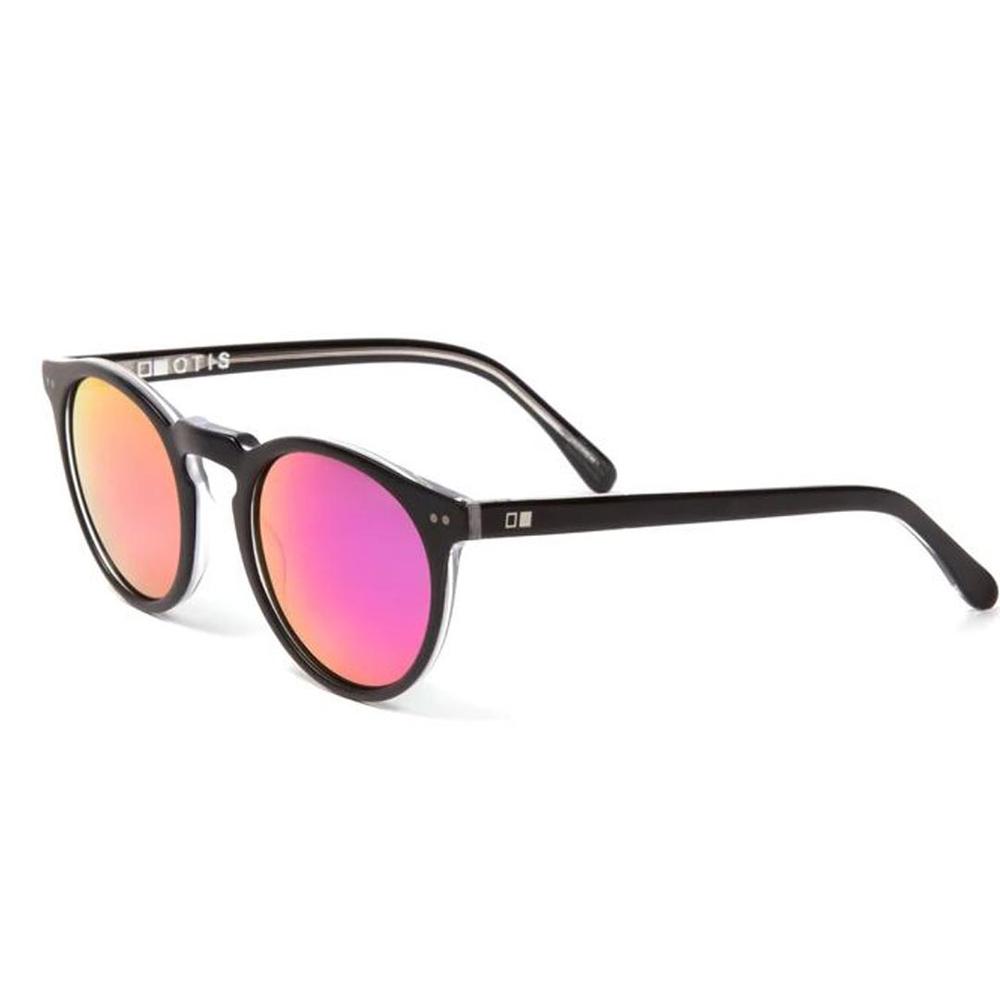  Otis Omar Eco Black Clear Flash Mirror Pink Lens Sunglasses