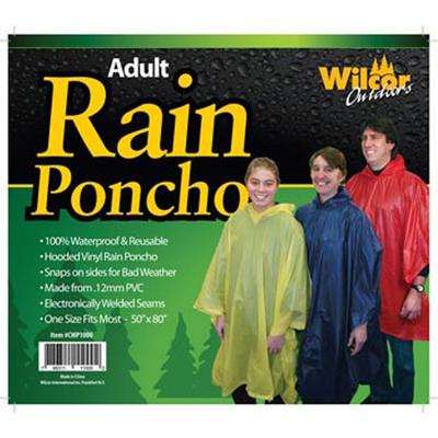 Wilcor Adult Rain Poncho