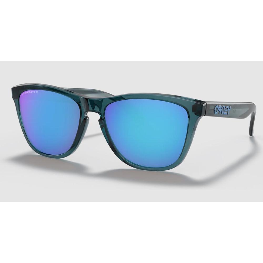 Oakley Frogskins Crystal Black/Prizm Sapphire Polarized Sunglasses NA
