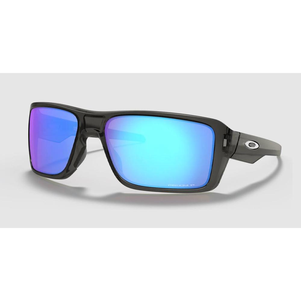 Oakley Double Edge Grey Smoke/Prizm Sapphire Polarized Sunglasses