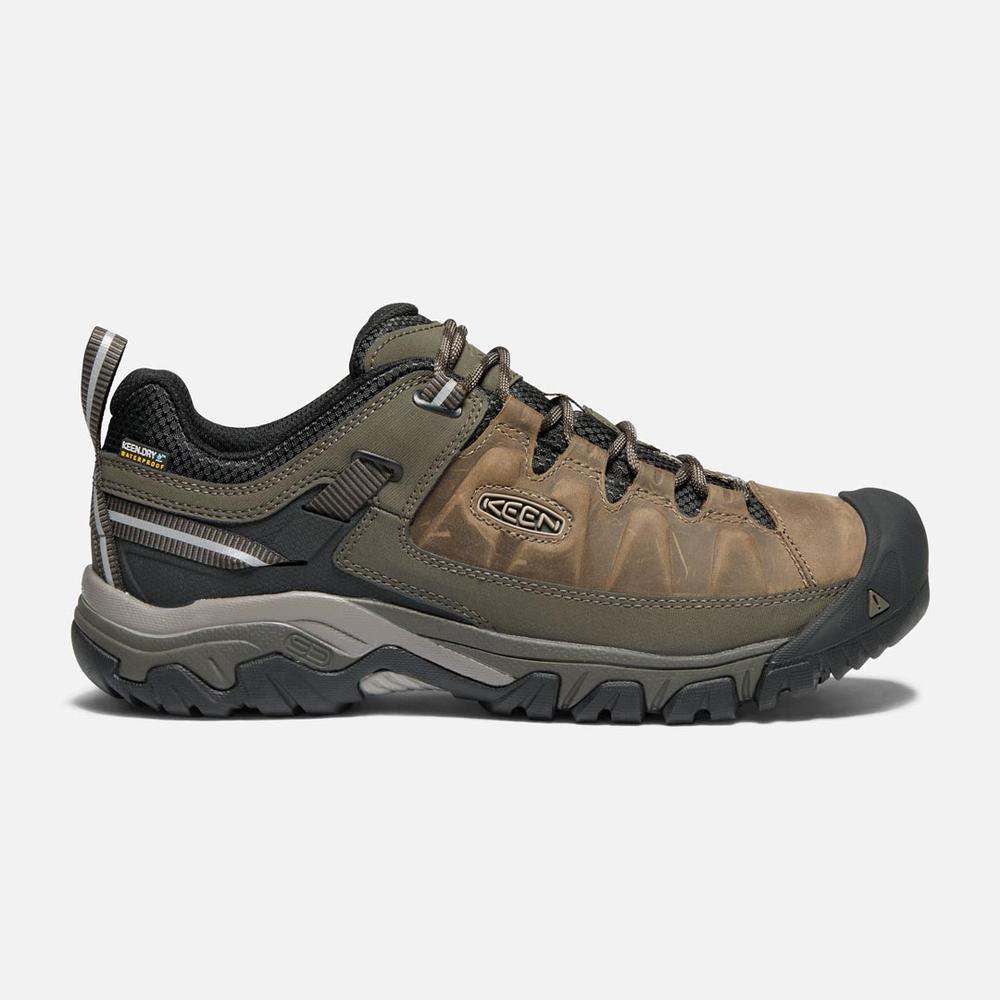 Keen Men's Targhee III Waterproof Wide Hiking Shoes BUNGEECORD/BLACK