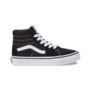 Vans Kids' Black/Authentic White Easy Logo Sk8-Hi Shoes