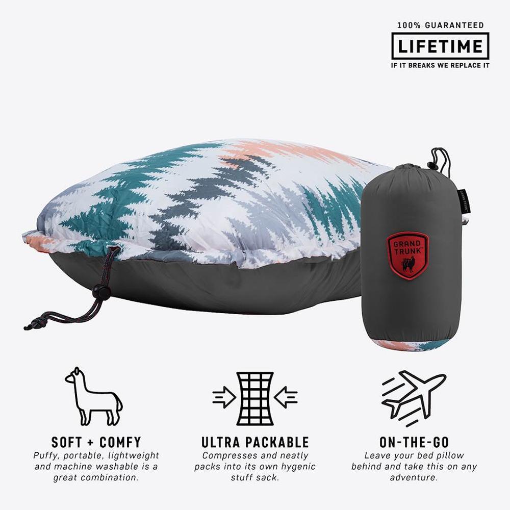 Grand Trunk Puffy Adjustable Travel Pillow - Multiple Colors SLATEGRAY
