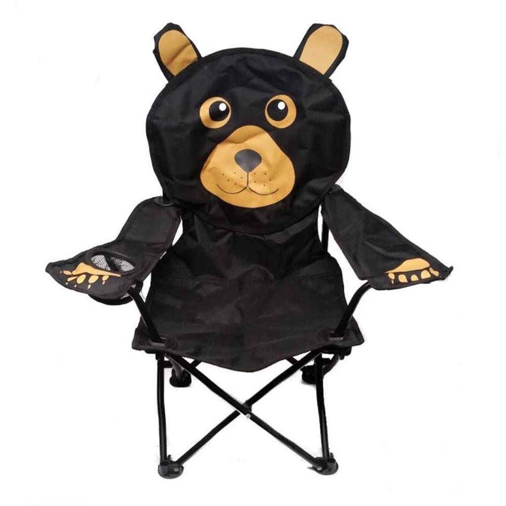  Kids Chair Black Bear Shaped