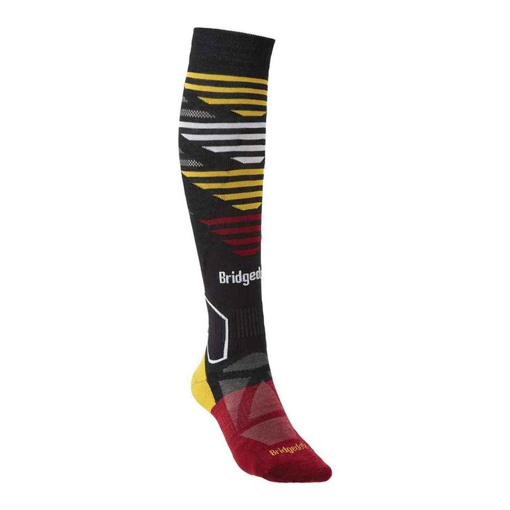 Bridgedale Lightweight Ski Socks GRAPHITE/RED