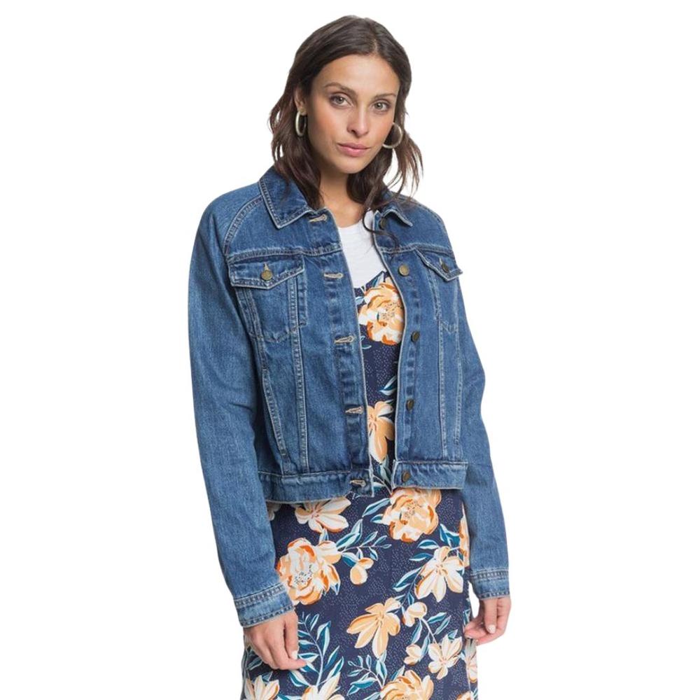 Roxy Women's Road To Somewhere Denim Jacket MEDBLUE