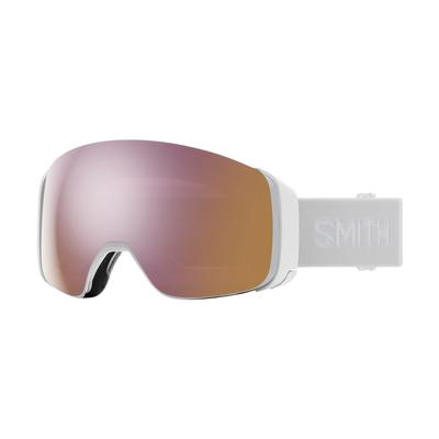 Smith 4D MAG Low Bridge Fit Snow Goggles - White Vapor / ChromoPop Everyday Rose Gold Mirror + Bonus Lens