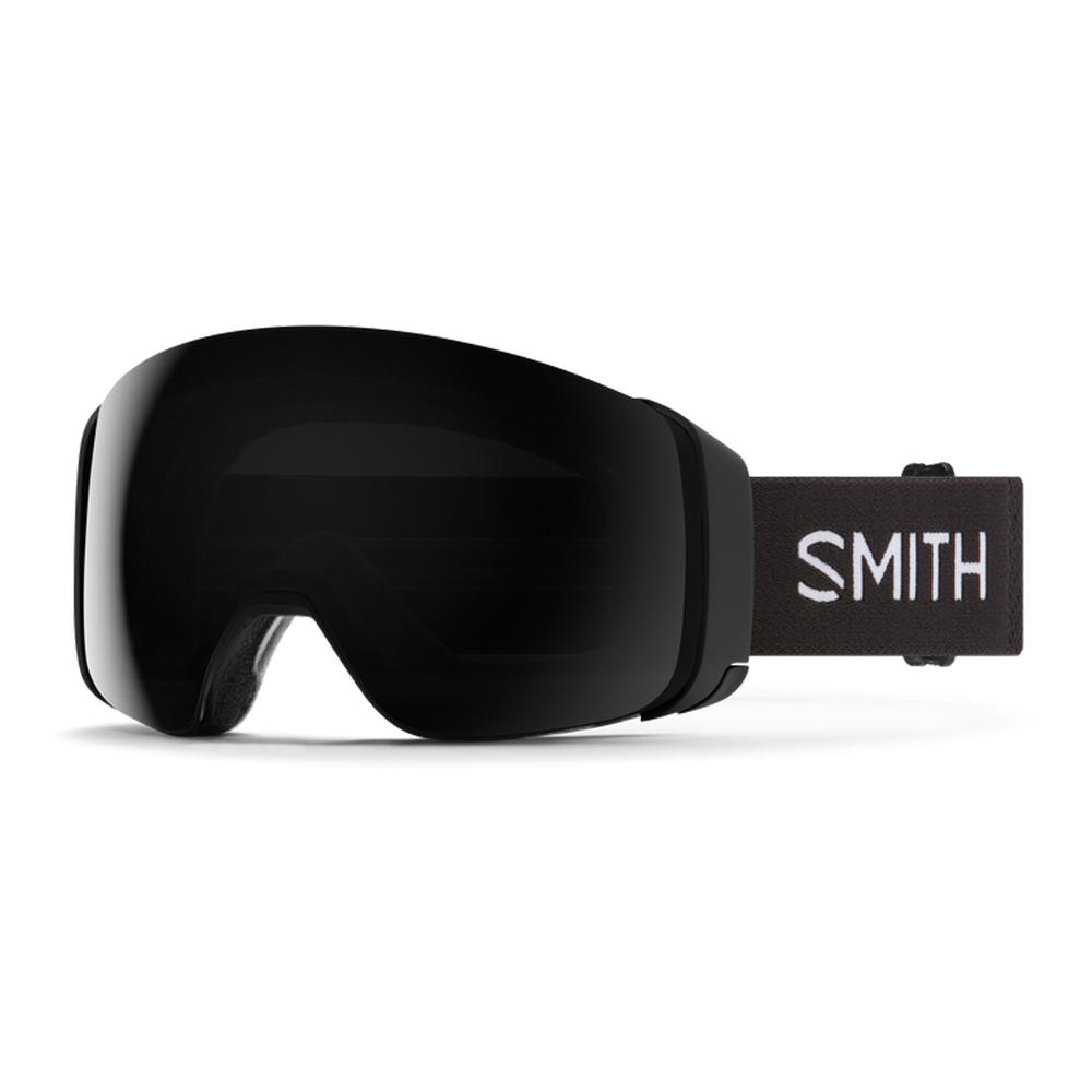  Smith 4d Mag Snow Goggles - Black/Chromopop Sun Black + Bonus Lens