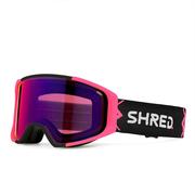 SHRED. Simplify+ Snow Goggles - Bigshow Black / Pink CBL Blast + Bonus Lens