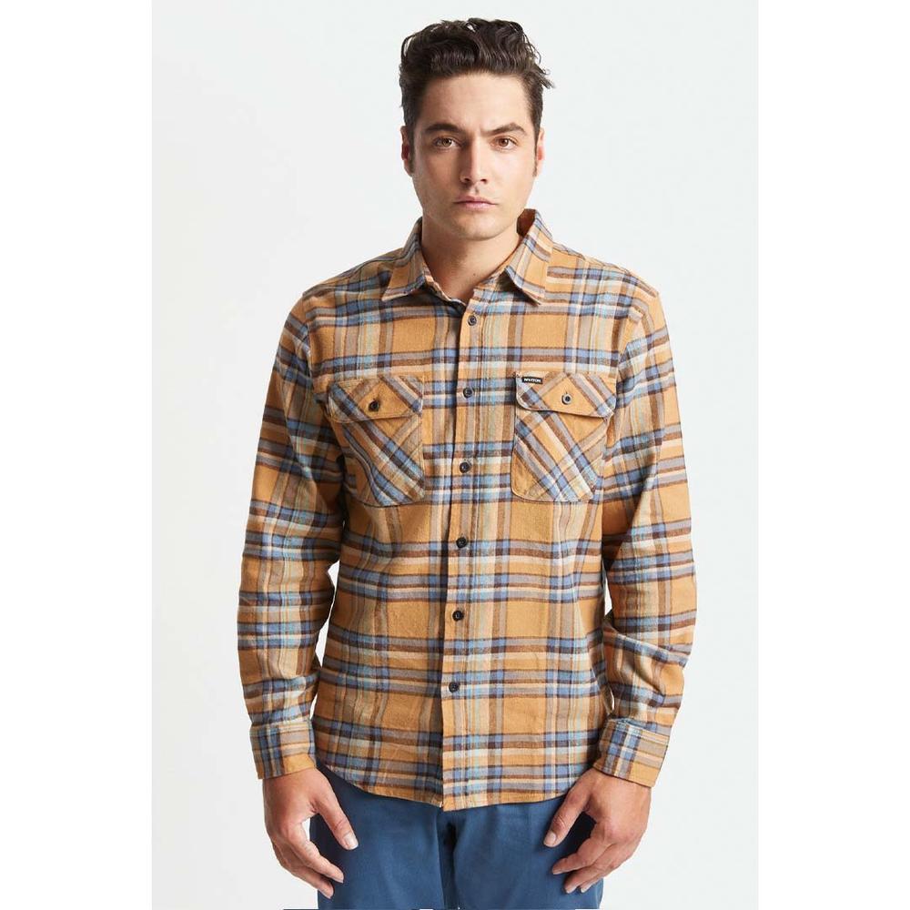 Brixton Men's Bowery Long Sleeved Flannel LION