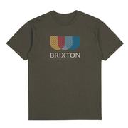 Brixton Men's Alton Stripe Short Sleeved Standard T-shirt
