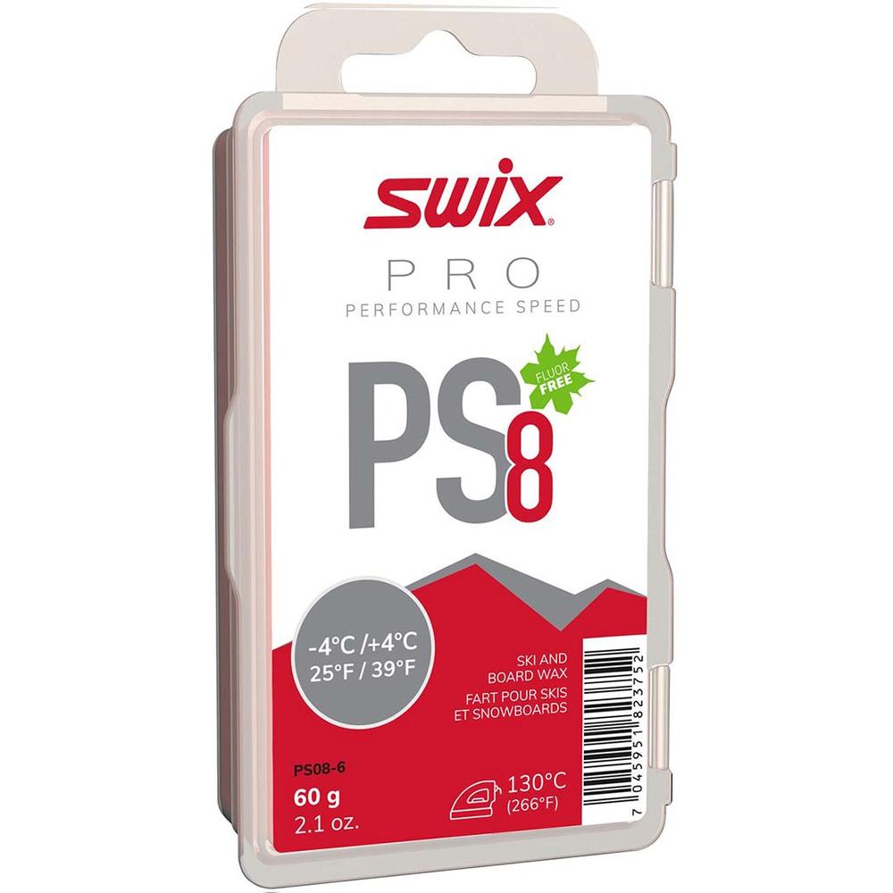  Swix Ps8 Performance Speed Wax Red, 25 ° F/39 ° F, 60g