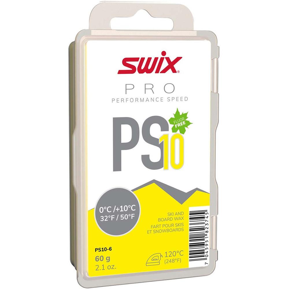  Swix Ps10 Performance Speed Wax Yellow, 32 ° F/50 ° F, 60g