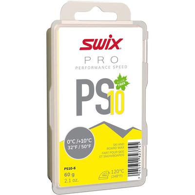 SWIX PS10 Performance Speed Wax Yellow, 32°F/50°F, 60g