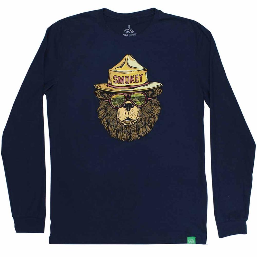  Wild Tribute Men's Smokey The Groovy Long Sleeved T- Shirt