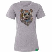 Wild Tribute Women's Boho Bear Relaxed T-Shirt