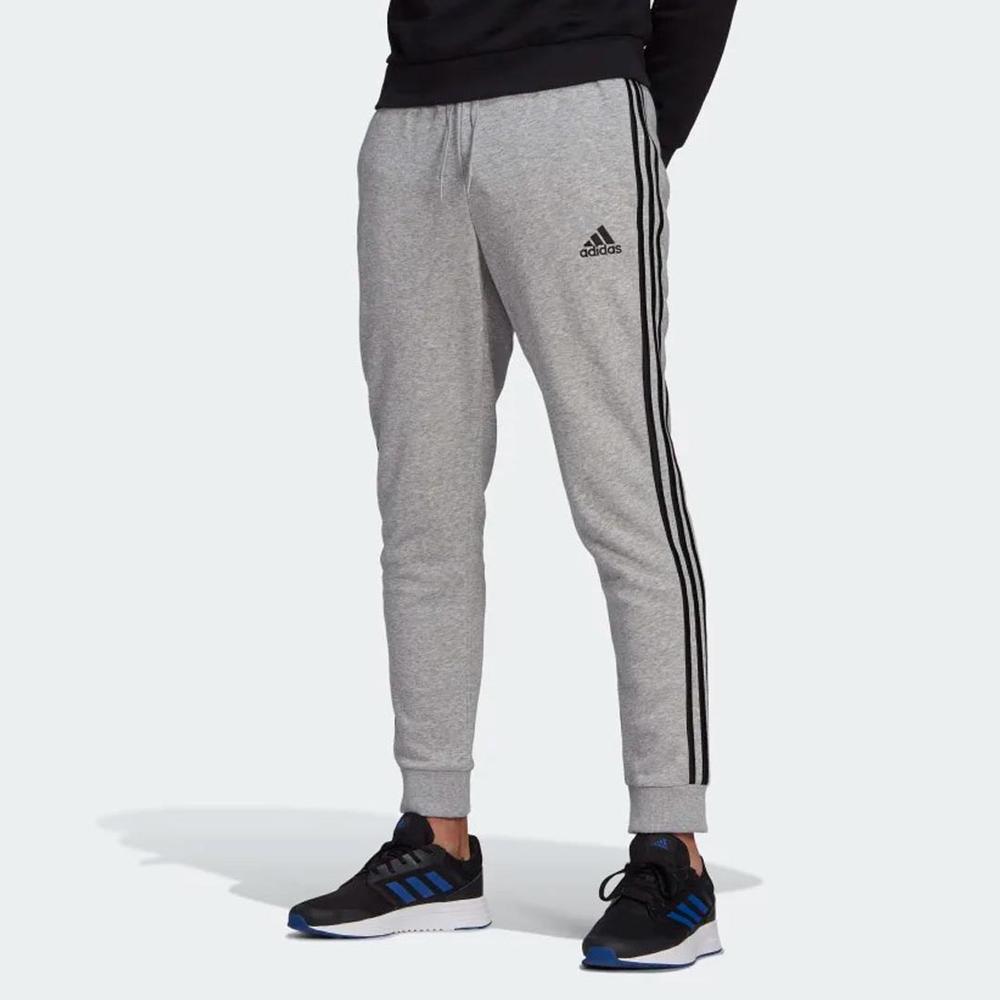  Adidas Men's Essentials French Terry Tapered Cuff 3- Stripes Pants