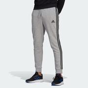 Adidas Men's  Essentials French Terry Tapered Cuff 3-Stripes Pants