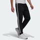 Adidas Men's Essentials Warm-Up Tapered 3-Stripes Track Pants BLACK/WHITE