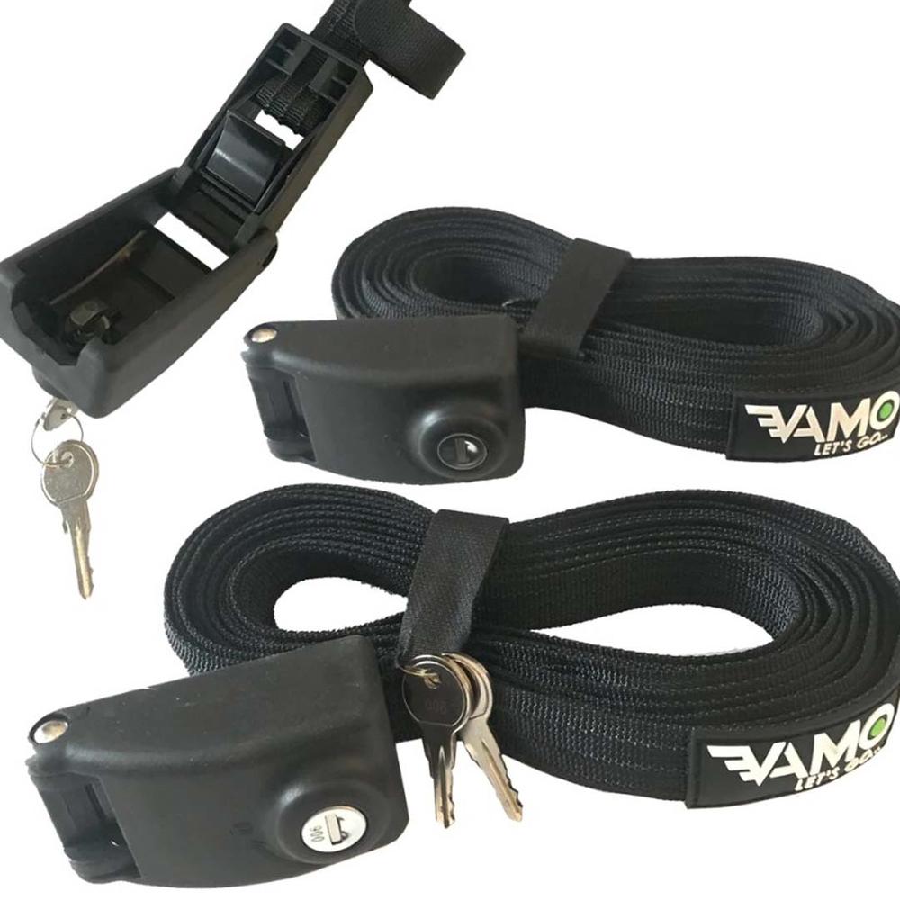  Vamo 14 ' Locking Tie Down Straps W/Interwoven Braided Steel Cables