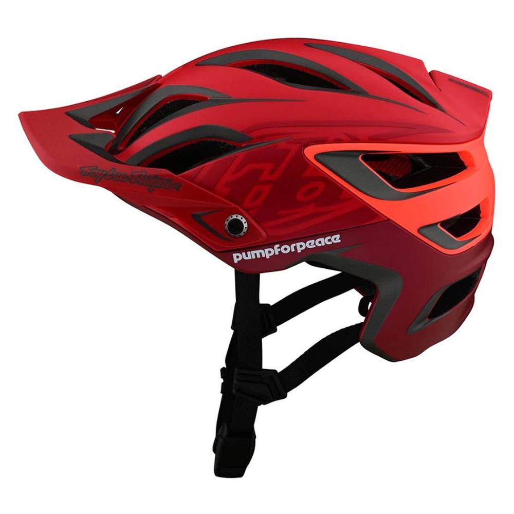 Troy Lee Designs A3 Helmet w/MIPS Pump for Peace Red PUMPFORPEACE