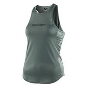Troy Lee Designs Women's Luxe Tank Solid Steel Green
