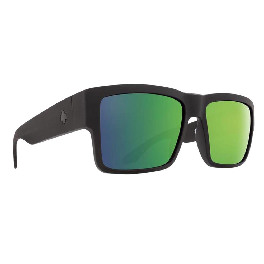  Spy + Cyrus Soft Matte Black Green Sunglasses