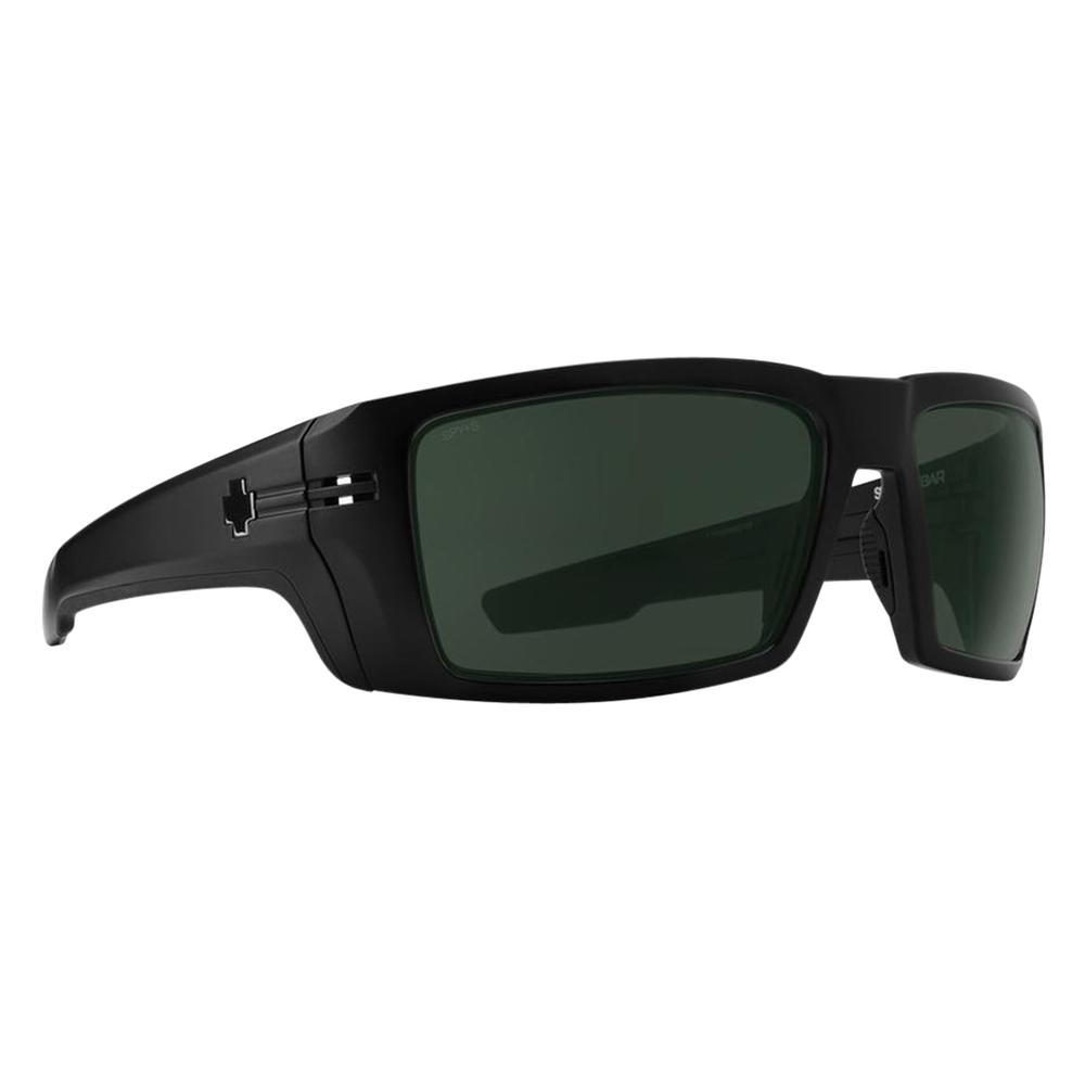  Spy + Rebar Matte Black Happy Gray Green Sunglasses