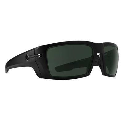 Spy+ Rebar Matte Black Happy Gray Green Sunglasses