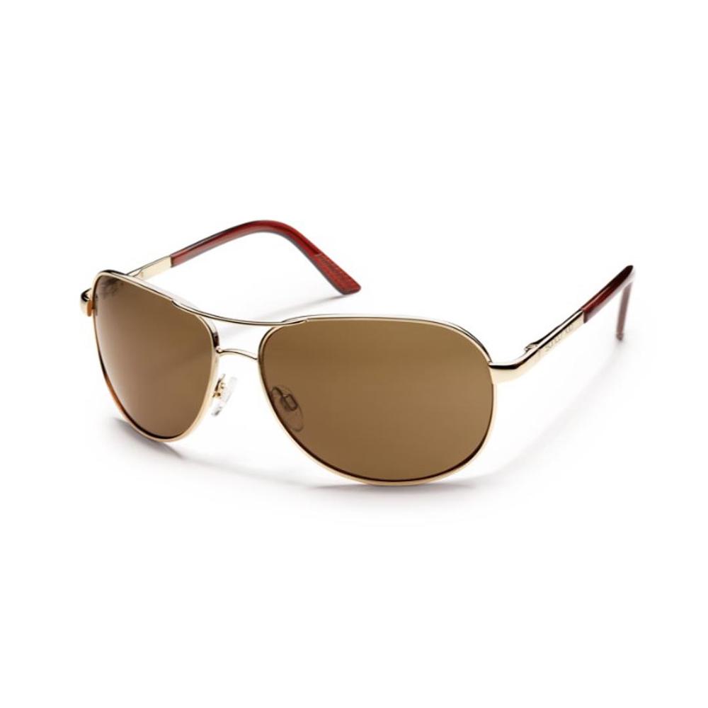 Suncloud Aviator Polarized Sunglasses GOLD/BRWN