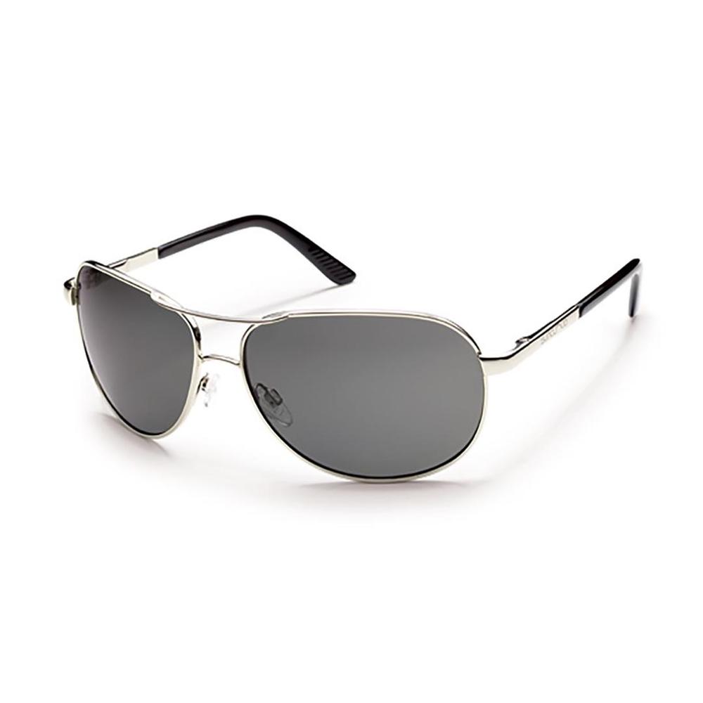 Suncloud Aviator Polarized Sunglasses SILV/GRY