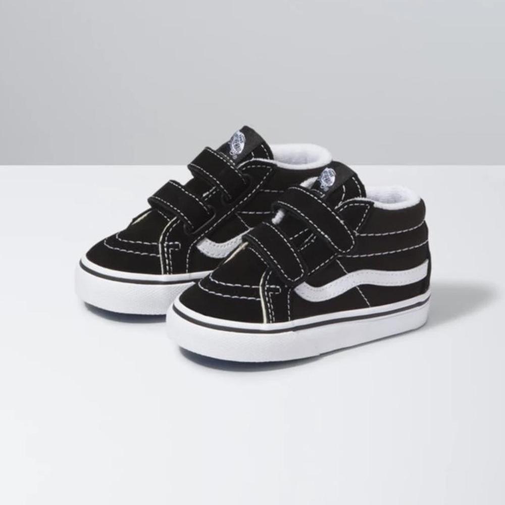 Vans Toddler SK8-Mid Reissue V Shoes BLACK/TRUEWHITE