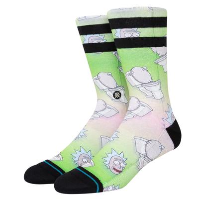 STANCE Unisex Rick and Morty X The Seat Men's Crew Socks