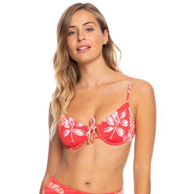 Roxy Women's Seaside Tropics Underwired Bra Bikini Top