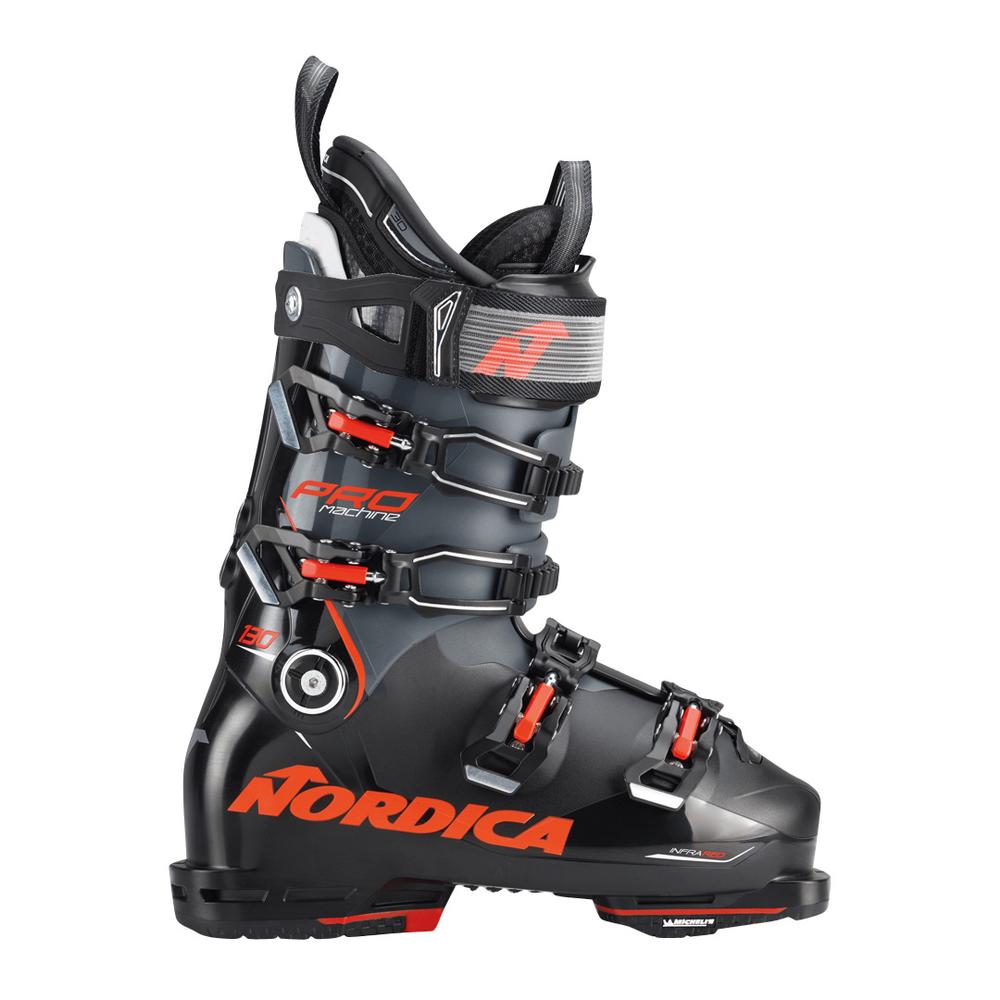 Nordica Men's Pro Machine 130 Ski Boots 2023 BLK/ANTH/RED