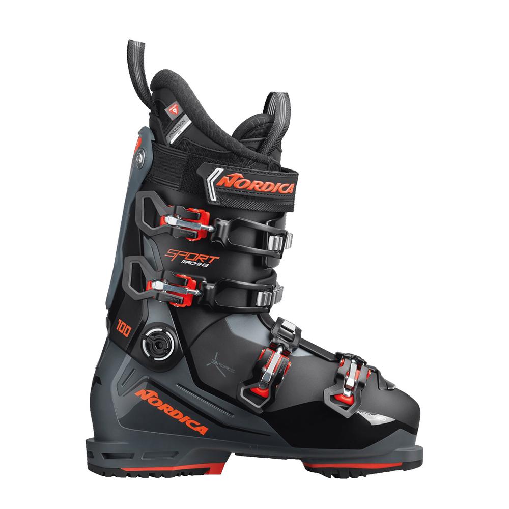 Nordica Men's Sportmachine 3 100 Ski Boots 2023 BLK/GRAY/RED