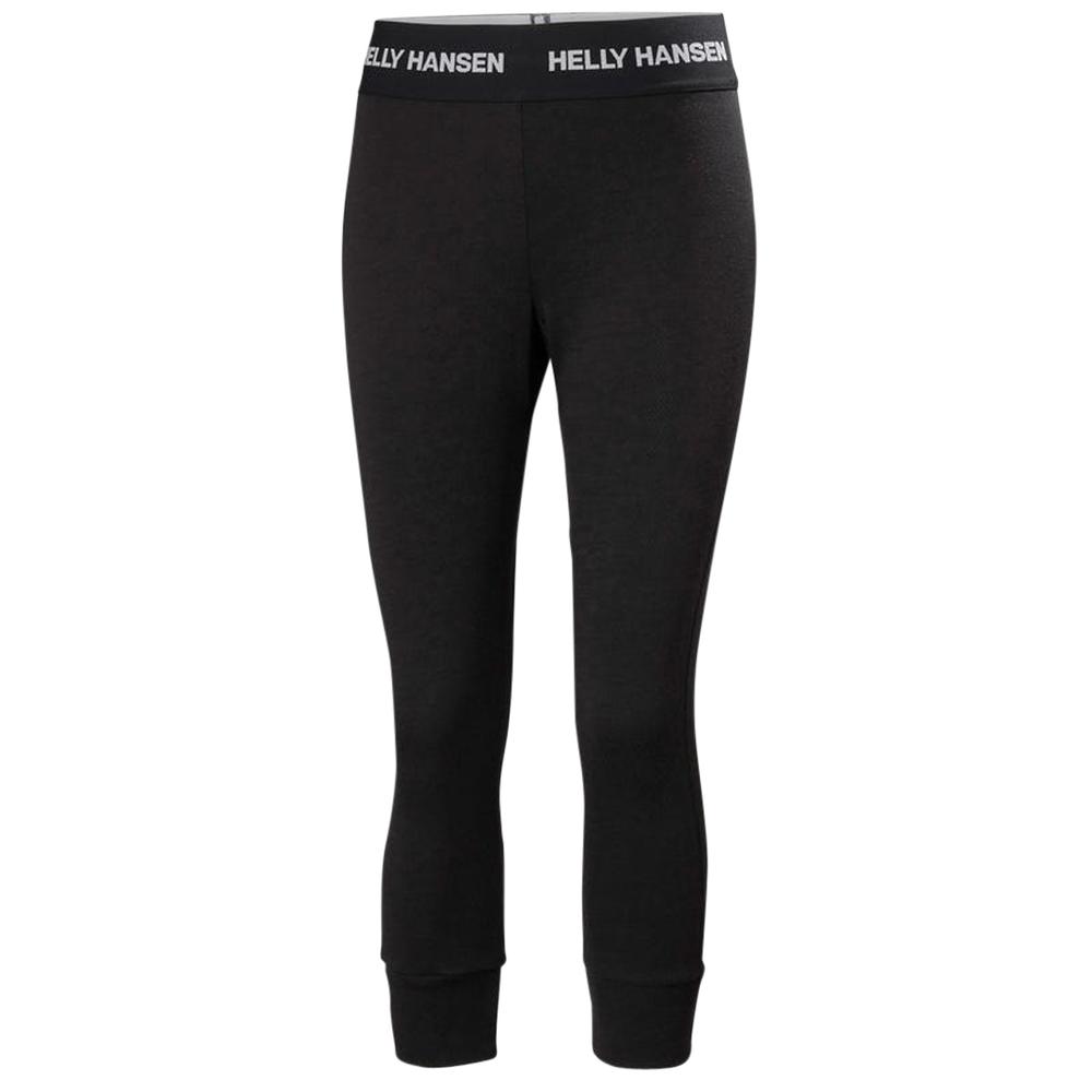 Helly Hansen Women's LIFA® Merino Midweight 3/4 Base Layer Pants BLACK