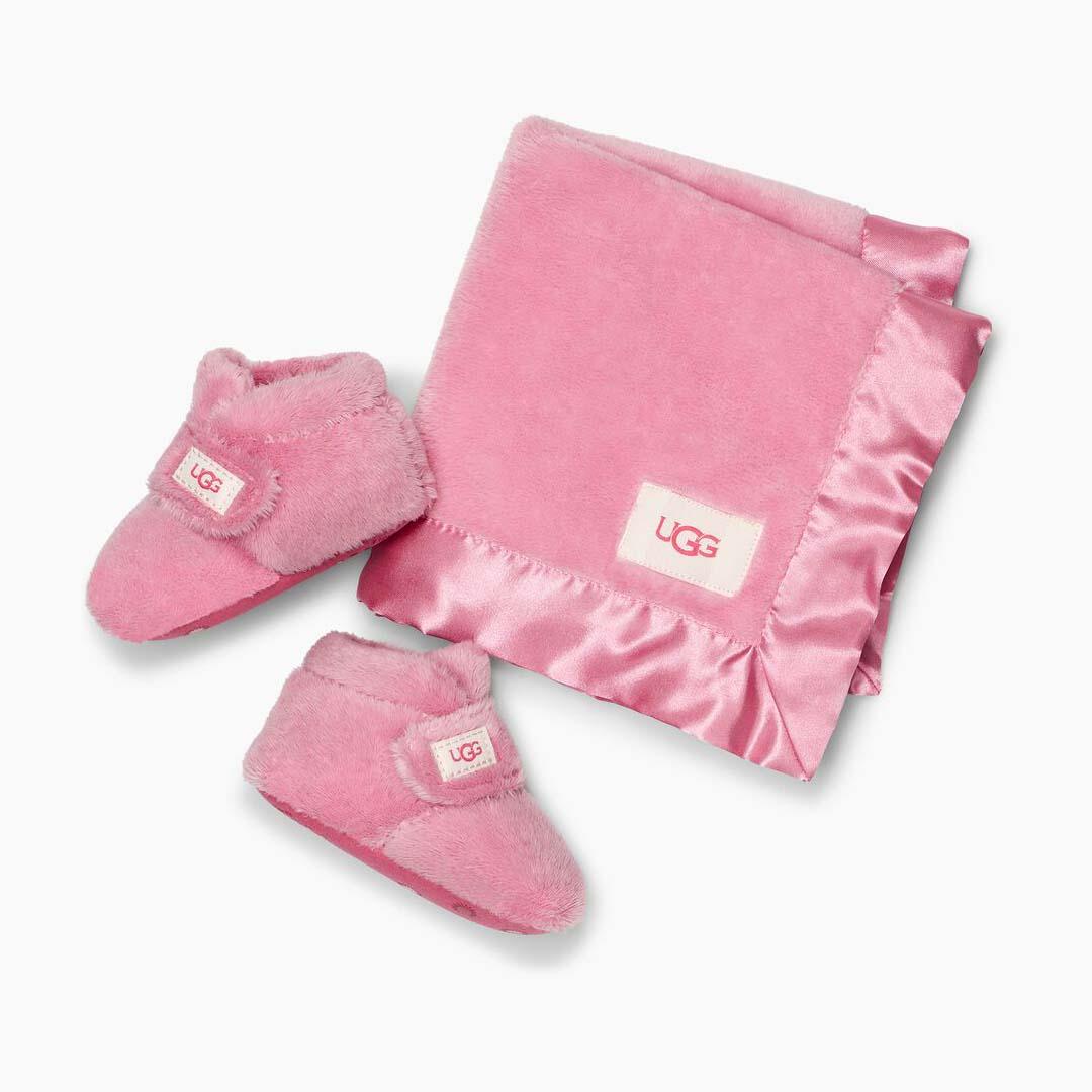 UGG Toddler's Bixbee Booties And Lovey Blanket