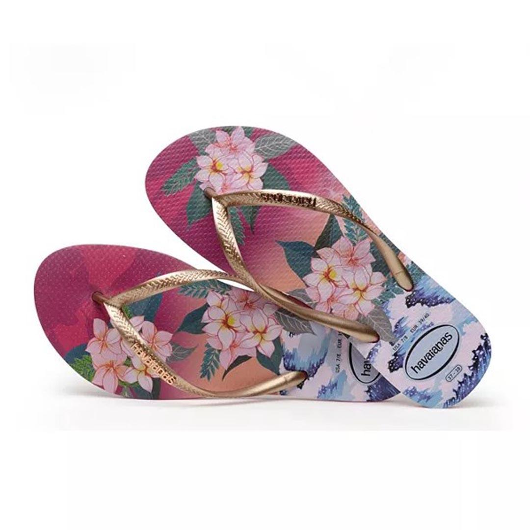 havaianas slim tropical flip flops