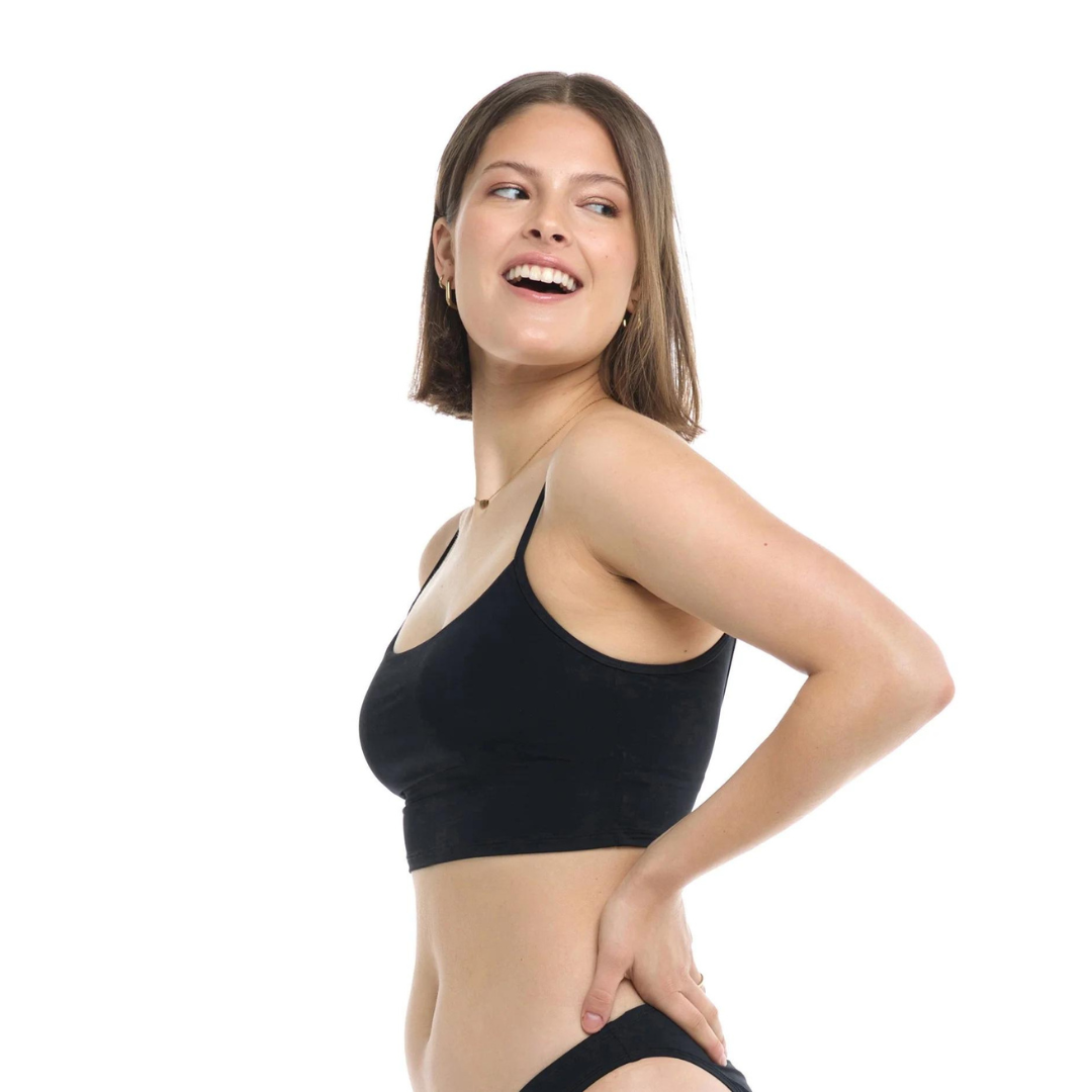 EIDON Women's Standard Selena Crop Bikini Top Swimsuit