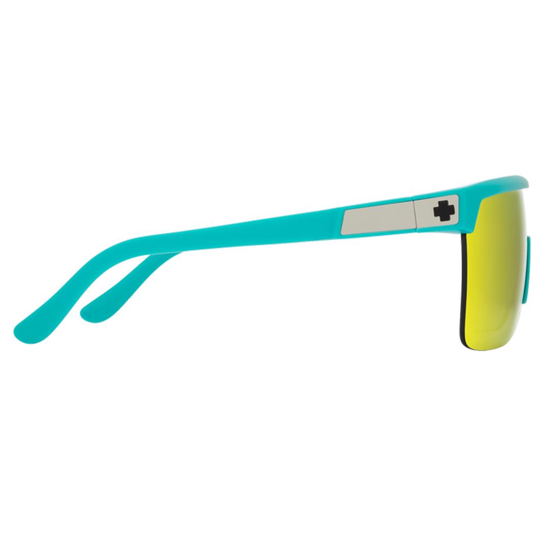 SPY Flynn 5050 Sunglasses Teal / Happy Gray Green w Pink Spectra Mirror