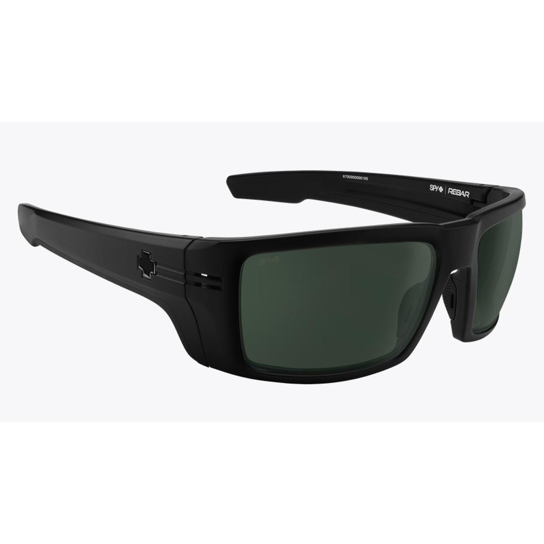Spy+ Rebar Matte Black Happy  Gray Green