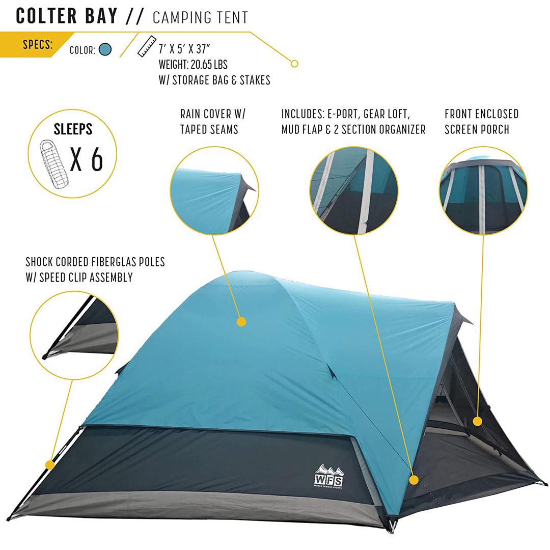 World Famous Sports 12x8 Colter Bay Cabin Tent