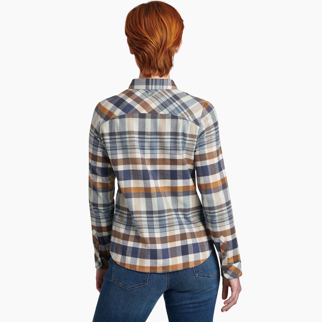 KÜHL Women's Tess™ Long Sleeved Flannel-abyss-back
