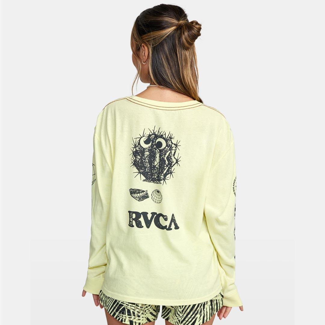 RVCA Women's Pet Cactus Long Sleeve Tee