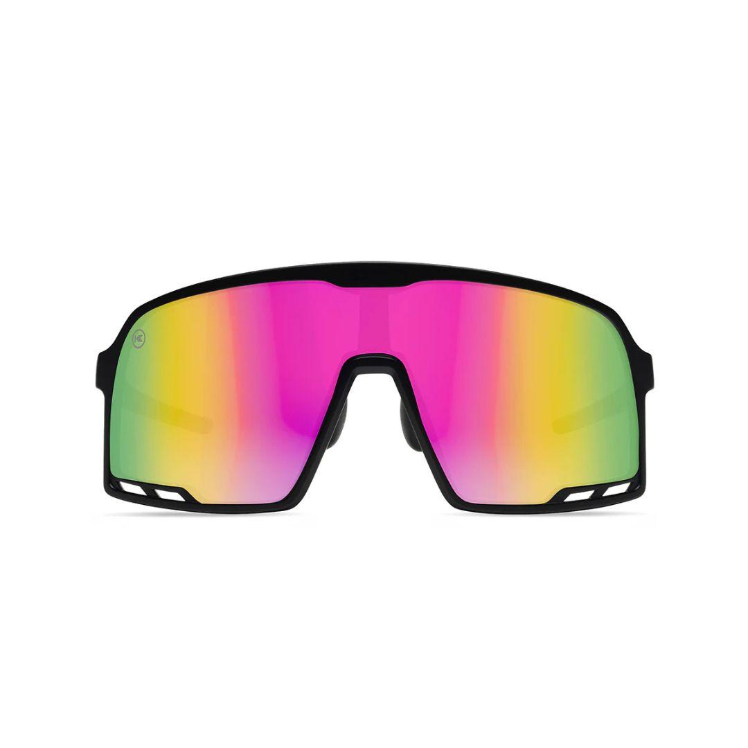 Knockaround Rainbow on Black Campeones Sunglasses
