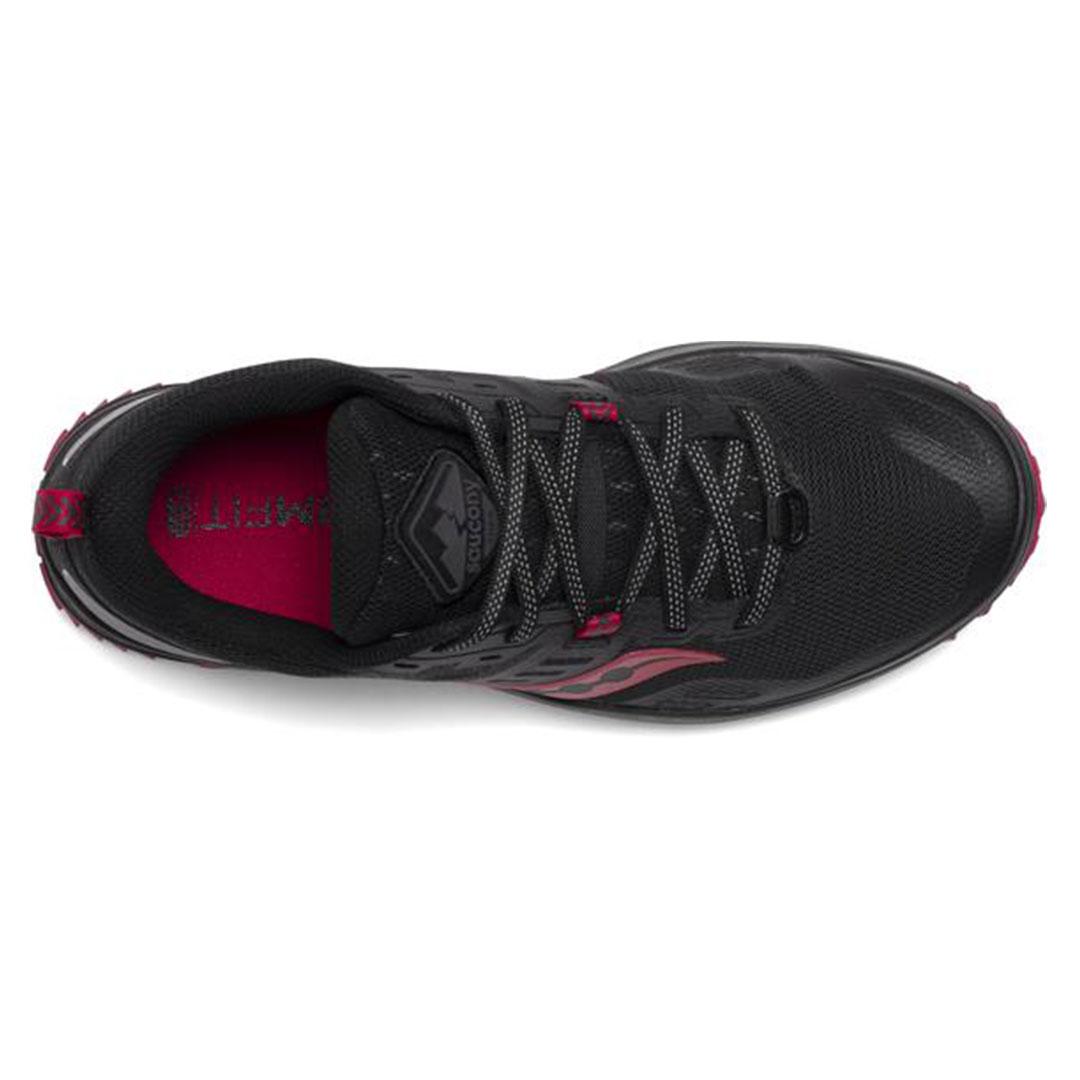 Saucony Womens Peregrine 10 Black/Barberry Track and Field Shoe