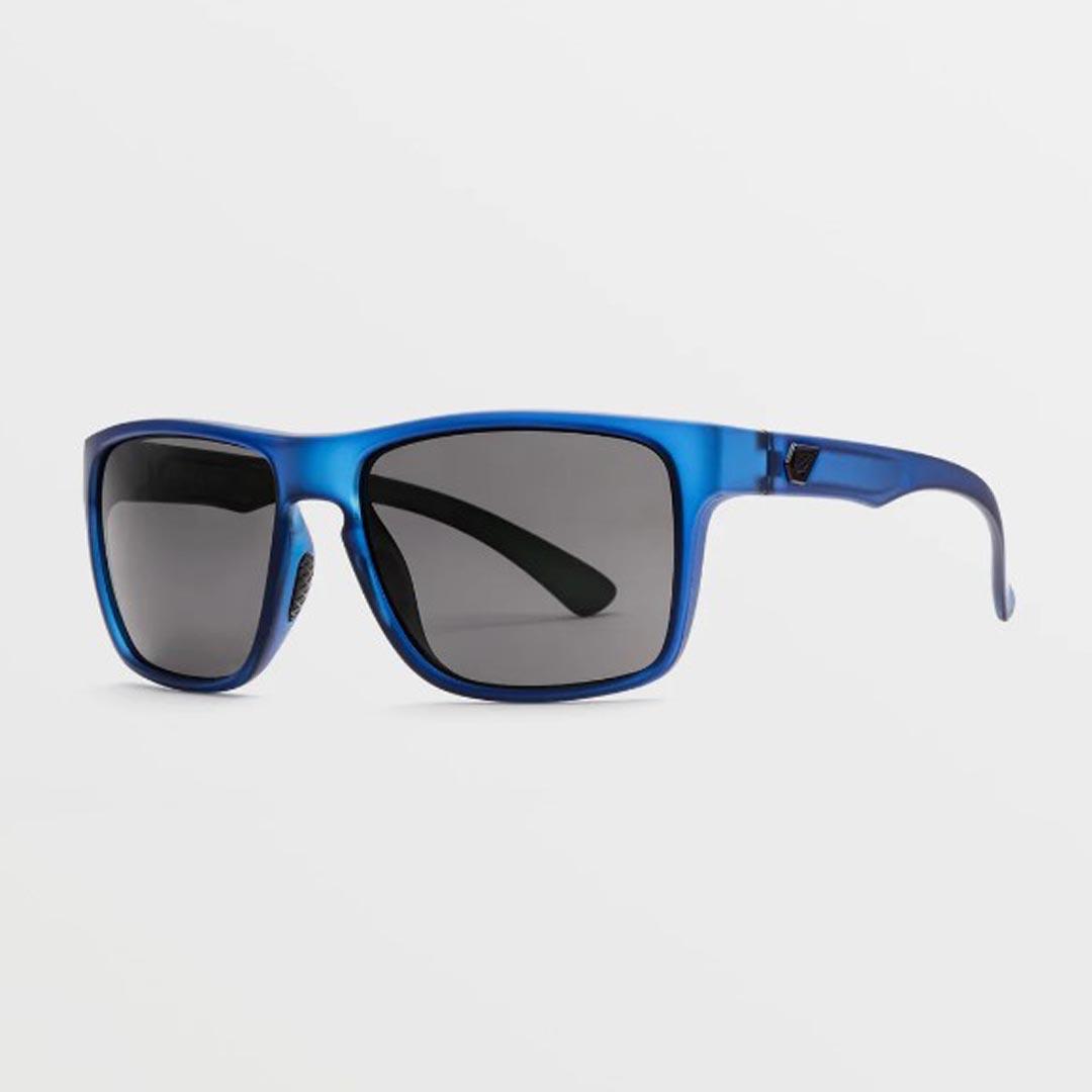 Volcom Trick Matte Deep Sea/Gray Polarized Sunglasses
